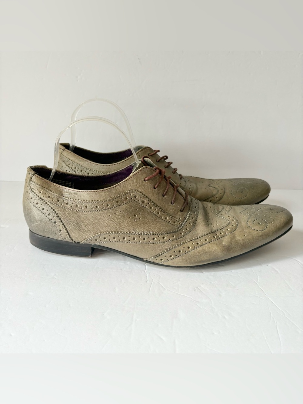 Ted Baker London Grey Cirek Oxford Brogue Shoes